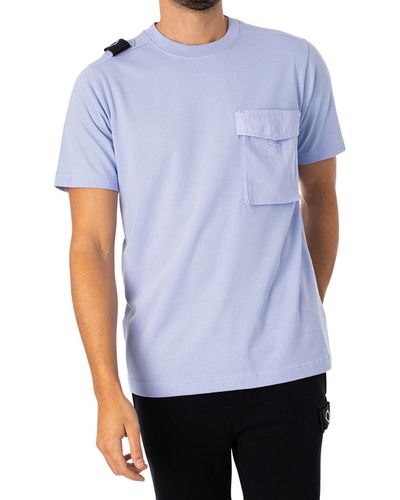 Ma Strum Cargo Pocket T-shirt - Blue