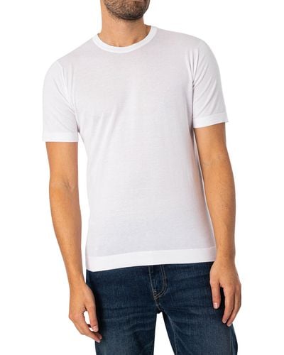 John Smedley Lorca Welted T-shirt - White