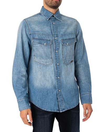 G-Star RAW Dakota Regular Shirt - Blue