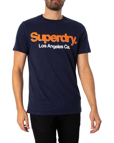 Superdry Core Logo Classic Washed T-shirt - Blue