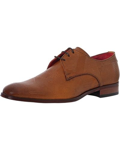 Jeffery West Derby Leather Shoes - Brown