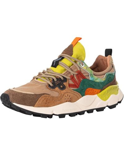 Flower Mountain Yamano 3 Suede Trainers - Multicolour