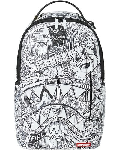 Sprayground Mad Doodles Backpack - Grey
