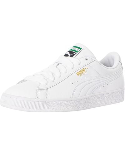 PUMA Basket Classic Leather Sneakers - White