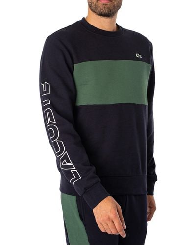 Lacoste Colourblock Sweatshirt - Black