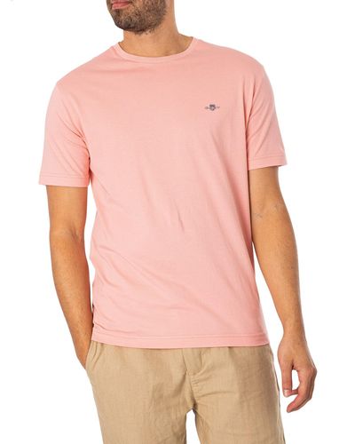GANT Regular Shield T-shirt - Pink