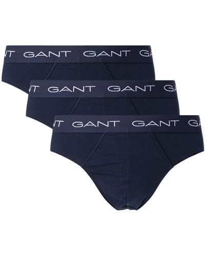 GANT 3 Pack Essential Briefs - Blue