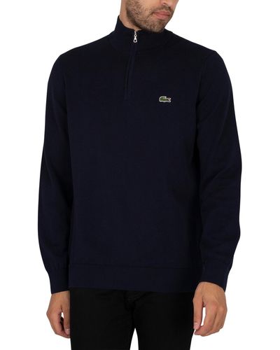 Lacoste Half Zip Sweatshirt - Blue