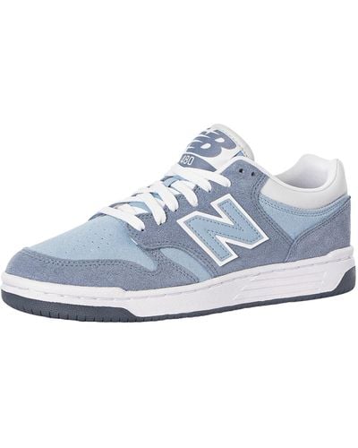 New Balance 480 Suede Trainers - Blue