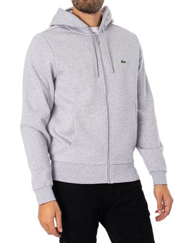 Lacoste Jersey T-shirt Hoodie - Gray
