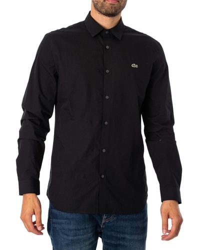 Lacoste Slim Logo Shirt - Black