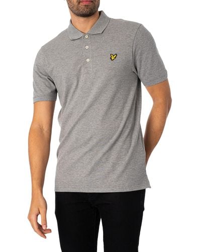 Lyle & Scott Plain Polo Shirt - Grey