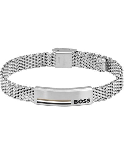BOSS Alen Steel Bracelet - Grey