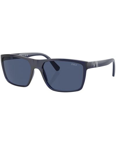 Polo Ralph Lauren 0ph4133 Rectangle Sunglasses - Blue
