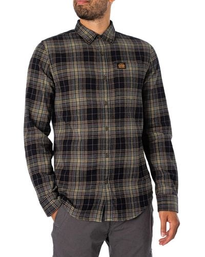 Superdry Cotton Lumberjack Shirt - Black