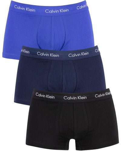 Calvin Klein 3 Pack Trunks - Blue