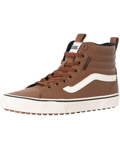 Vans Filmore Hi Guard Leather Sneakers - Brown