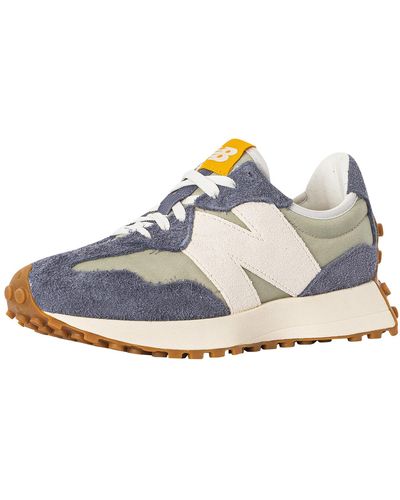 New Balance 327 Suede Trainers - Blue