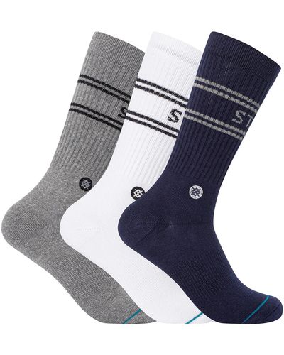 Stance 3 Pack Casual Basic Socks - Gray