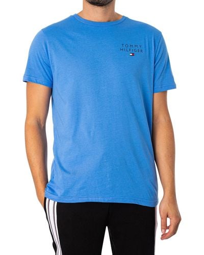 Tommy Hilfiger Lounge Chest Logo T-shirt - Blue