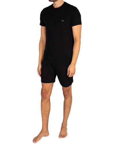 Emporio Armani Short Pyjama Set - Black