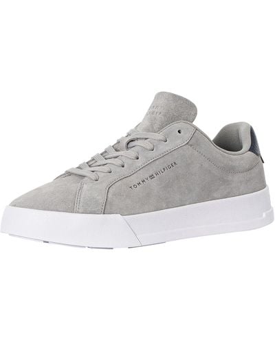 Tommy Hilfiger Court Better Suede Sneakers - Gray