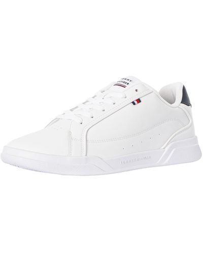 Tommy Hilfiger Low-top Cupsole Leather Sneakers - White