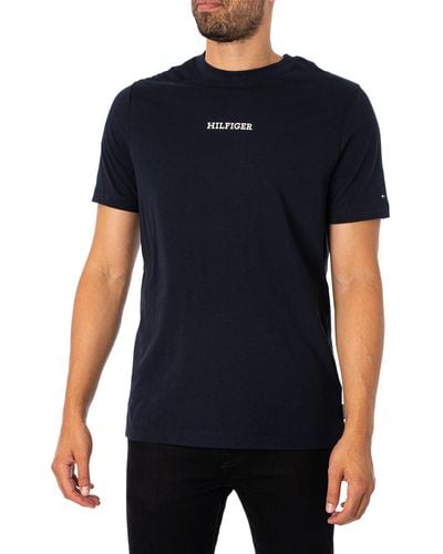 Tommy Hilfiger Monotype Small Chest Placement T-shirt - Black