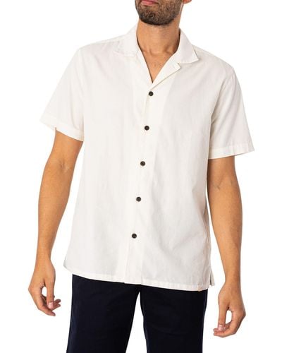 Farah Rincon Short Sleeved Overshirt - White