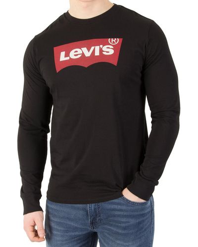 Levi's Long-sleeve Standard Graphic Tee T-shirt - Black