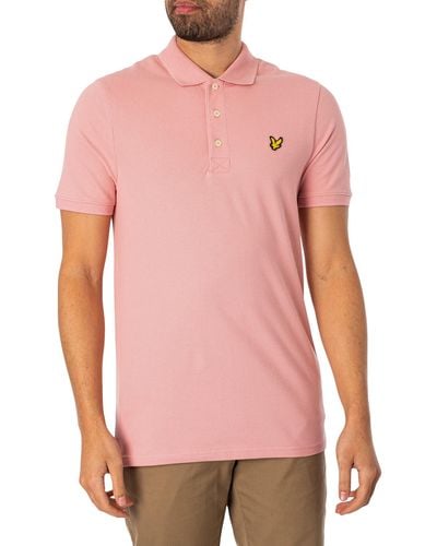 Lyle & Scott Plain Polo Shirt - Pink