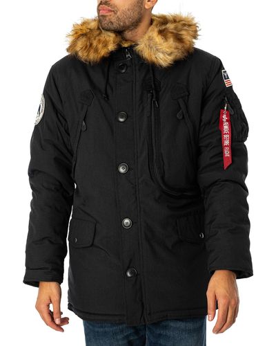 Alpha Industries Polar Parka Jacket - Black