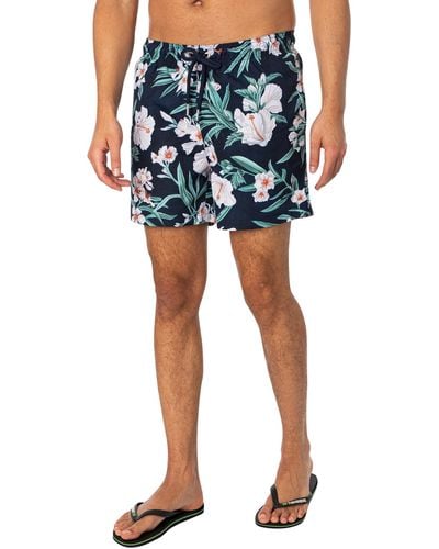 GANT Oleamder Print Swim Shorts - Blue