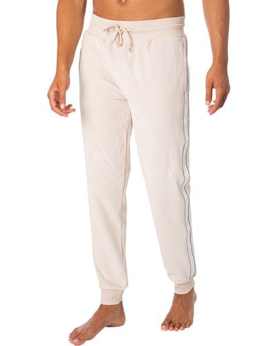 Tommy Hilfiger Lounge Track Rib Velour Sweatpants - White