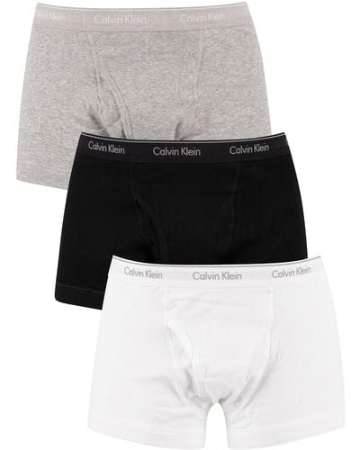 Calvin Klein 3 Pack Trunks - White