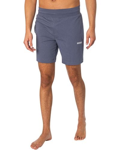 HUGO Lounge Linked Sweat Shorts - Blue