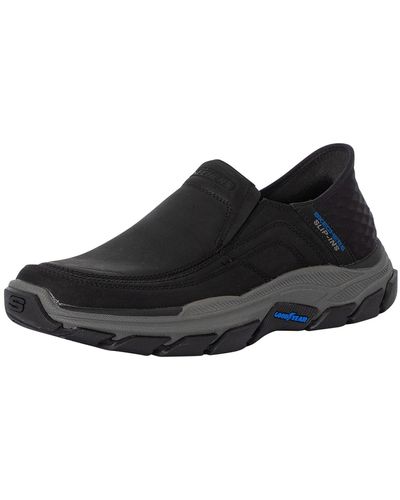 Skechers Slip-ins Leather Trainers - Black