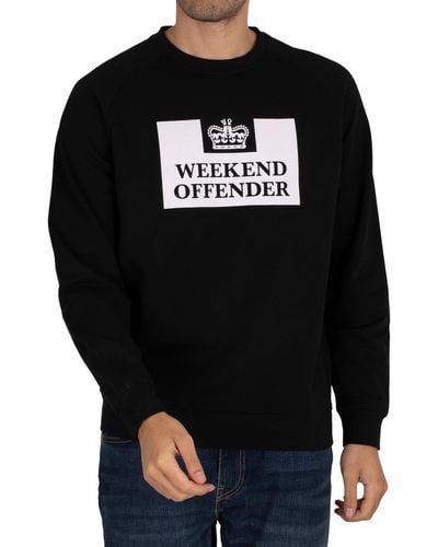Weekend Offender Penitentiary Classic Graphic Sweatshirt - Black