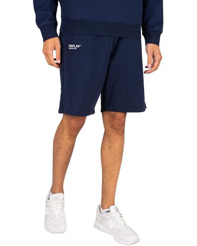 Replay Second Life Sweat Shorts - Blue