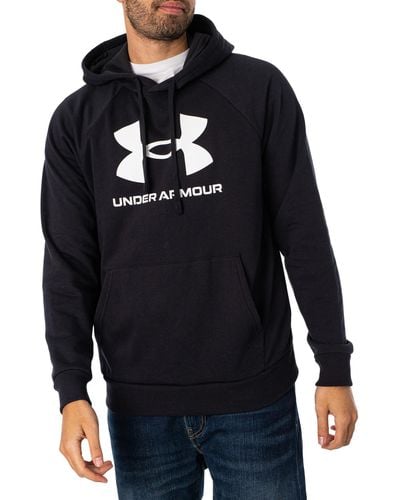 Under Armour Rival Fleece Logo Pullover Hoodie - Blue