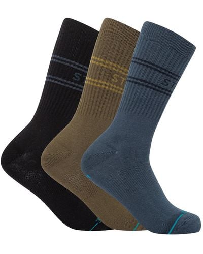 Stance 3 Pack Casual Socks - Blue