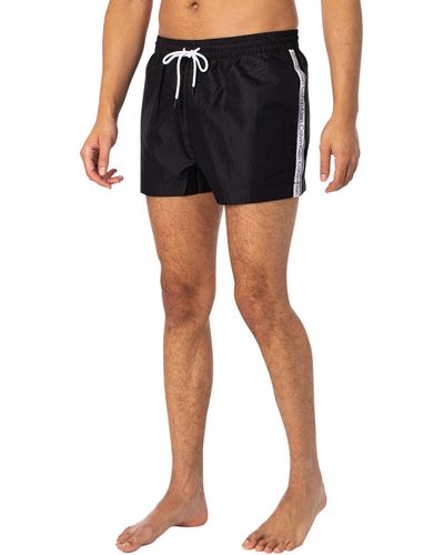 Calvin Klein Short Drawstring Swim Shorts - Black