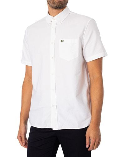 Lacoste Regular Logo Short Sleeved Shirt - White