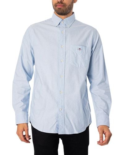 GANT Regular Oxford Shirt - Blue