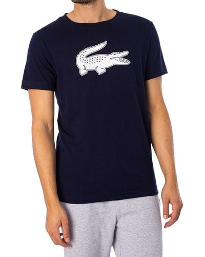 Lacoste Sport 3d Print Crocodile T-shirt - Blue