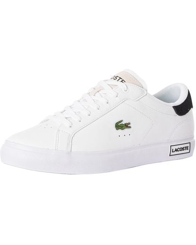 Lacoste Powercourt 124 2 Sma Leather Trainers - White