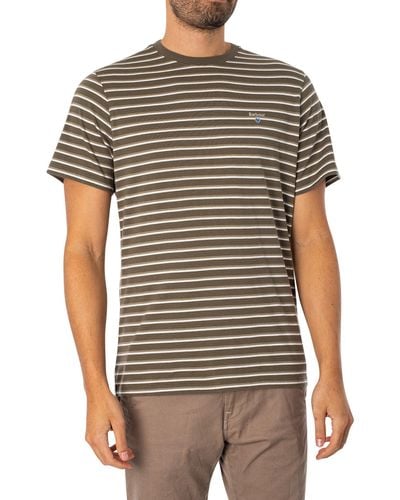 Barbour Ponte Stripe T-shirt - Grey