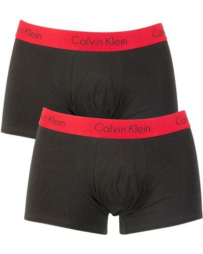 Calvin Klein 2 Pack Pro Stretch Trunks - Black