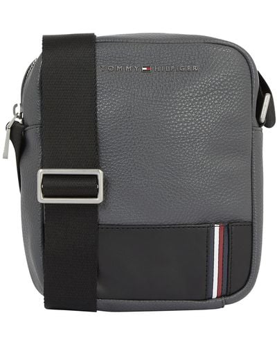 Tommy Hilfiger Central Mini Reporter Bag - Gray