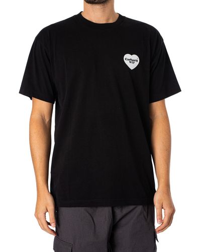 Carhartt Back Heart Bandana T-shirt - Black